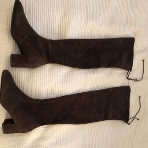 Gorgeous Stuart Weitzman Genna over the knee boots in walnut brown, size 10